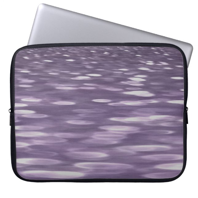 Abstract #1: Ultra Violet Shimmer Laptop Sleeve (Front)