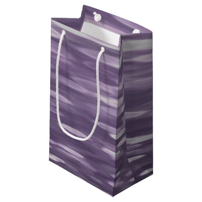 Abstract #1: Ultra Violet Shimmer Small Gift Bag (Front Angled)