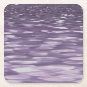 Abstract #1: Ultra Violet Shimmer Square Paper Coaster