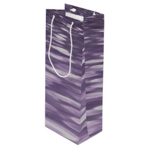 Abstract #1: Ultra Violet Shimmer Wine Gift Bag