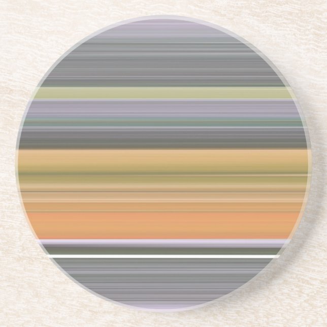 Abstract #1: Yellow and gray Coaster (Front)