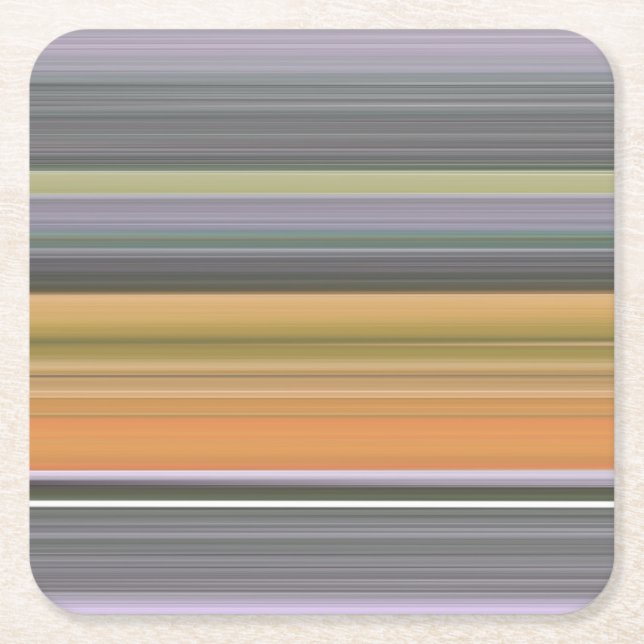 Abstract #1: Yellow and gray Square Paper Coaster (Front)
