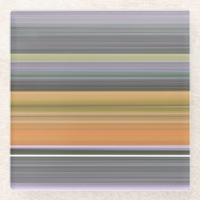 Abstract #1: Yellow and grey Glass Coaster (Front)