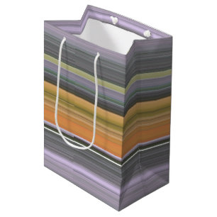Abstract #1: Yellow and grey Medium Gift Bag
