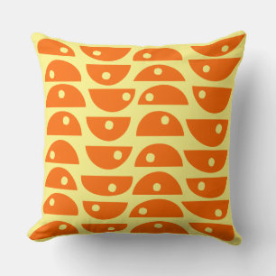 Abstract 220816 - Orange and Pale Yellow Cushion
