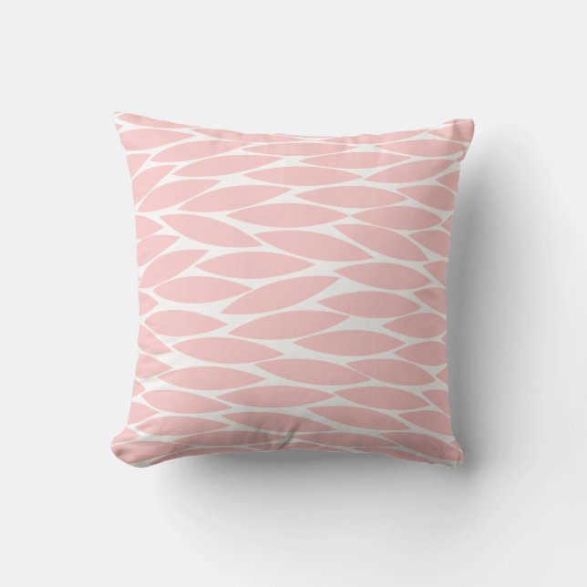 Abstract 250713 - Faded Pink on White Cushion (Front)