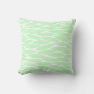 Abstract 250713 - Ghost Green on White Cushion