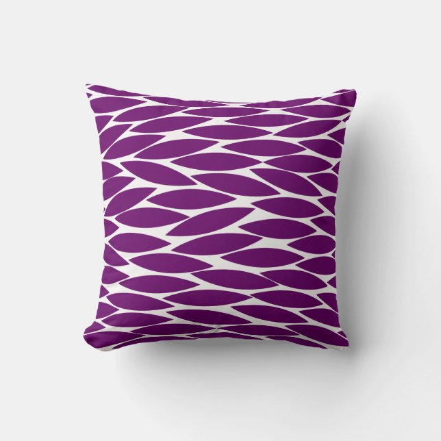 Abstract 250713 - Plum on White Cushion (Front)
