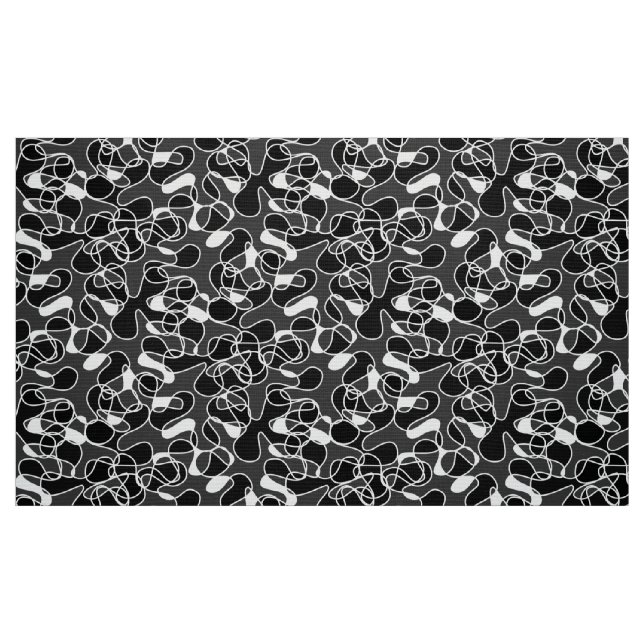 Abstract 290523 Black and White Fabric (Fat Quarter)