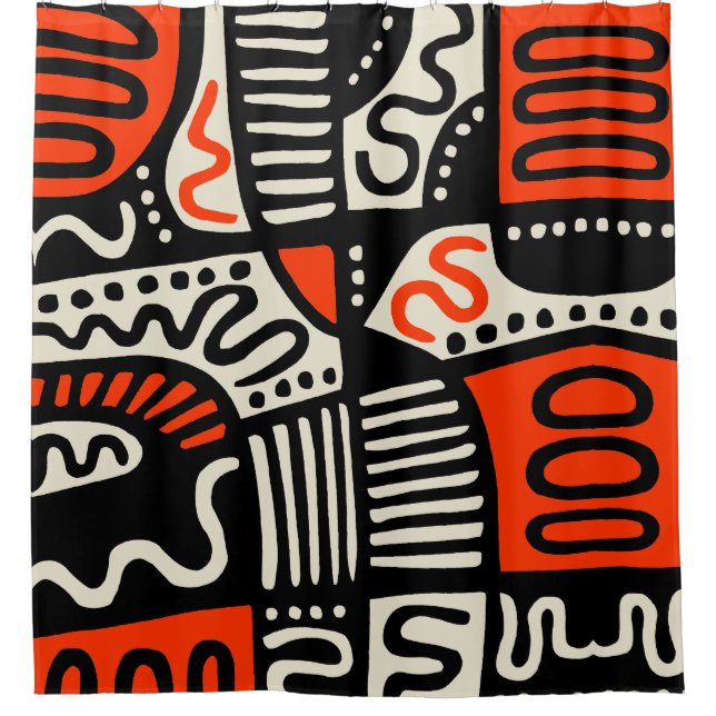 Abstract 291219c shower curtain (Front)