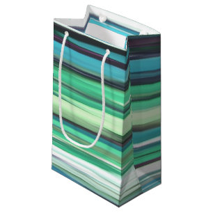 Abstract #2: Aqua blue green blur Small Gift Bag