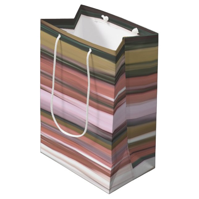 Abstract #2: Autumn Fall colours blur Medium Gift Bag (Front Angled)