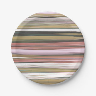 Abstract #2: Autumn Fall colours blur Paper Plate