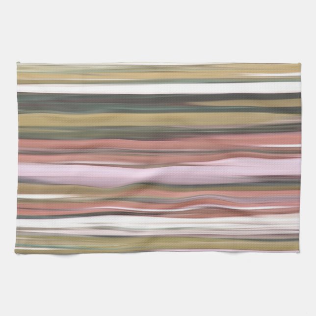 Abstract #2: Autumn Fall colours blur Tea Towel (Horizontal)