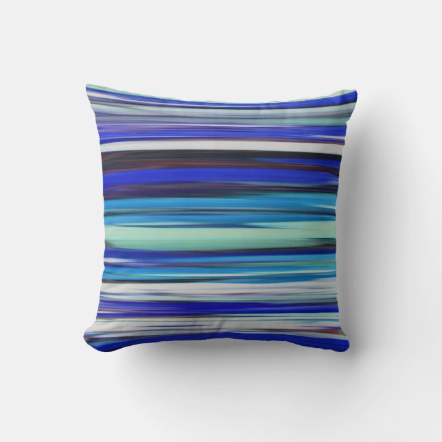 Abstract #2: Blue blur Cushion (Front)