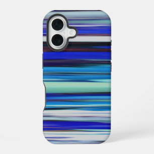 Abstract #2: Blue blur iPhone 16 Case