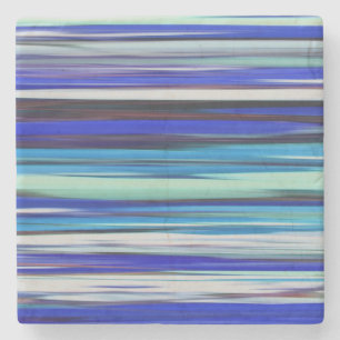 Abstract #2: Blue blur Stone Coaster