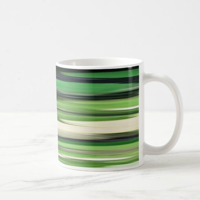 Abstract #2: Green blur Coffee Mug (Right)