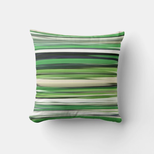 Abstract #2: Green blur Cushion (Front)