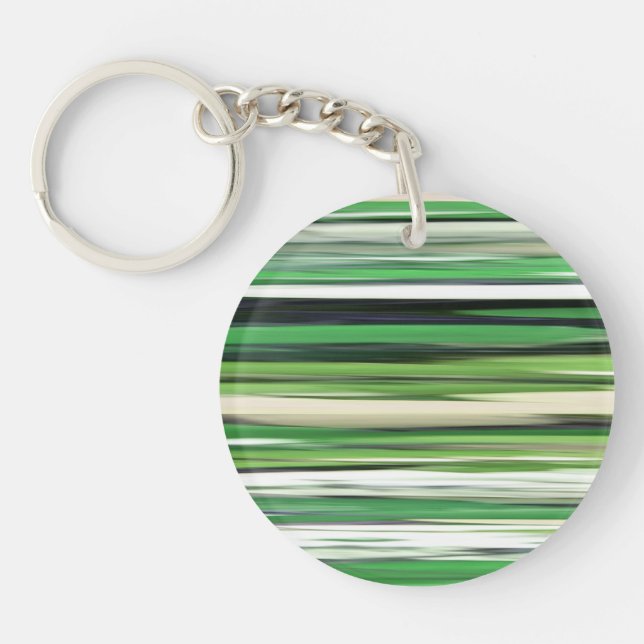 Abstract #2: Green blur Key Ring (Front)
