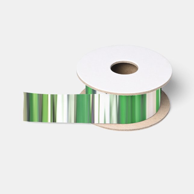 Abstract #2: Green blur Satin Ribbon (Spool)