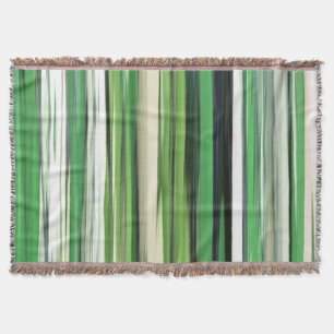 Abstract #2: Green blur Throw Blanket