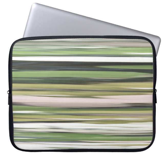 Abstract #2: Olive green blur Laptop Sleeve (Front)