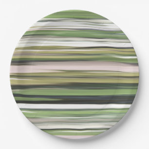 Abstract #2: Olive green blur Paper Plate