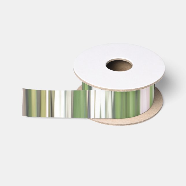 Abstract #2: Olive green blur Satin Ribbon (Spool)