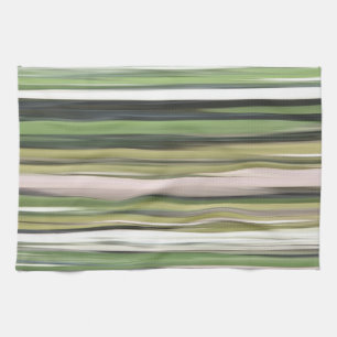 Abstract #2: Olive green blur Tea Towel