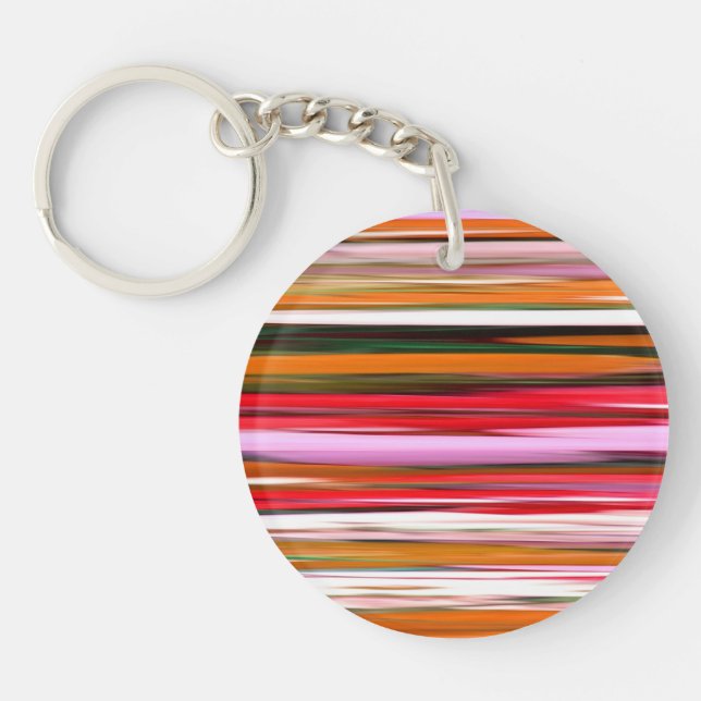 Abstract #2: Orange blur Key Ring (Front)