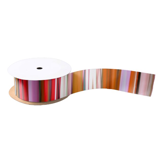 Abstract #2: Orange blur Satin Ribbon (Spool)