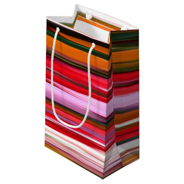 Abstract #2: Orange blur Small Gift Bag (Front Angled)