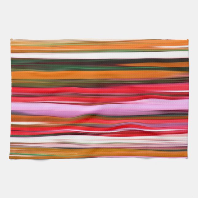 Abstract #2: Orange blur Tea Towel (Horizontal)
