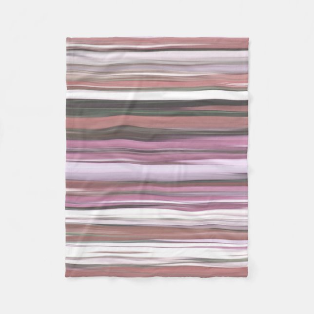 Abstract #2: Pink blur Fleece Blanket (Front)