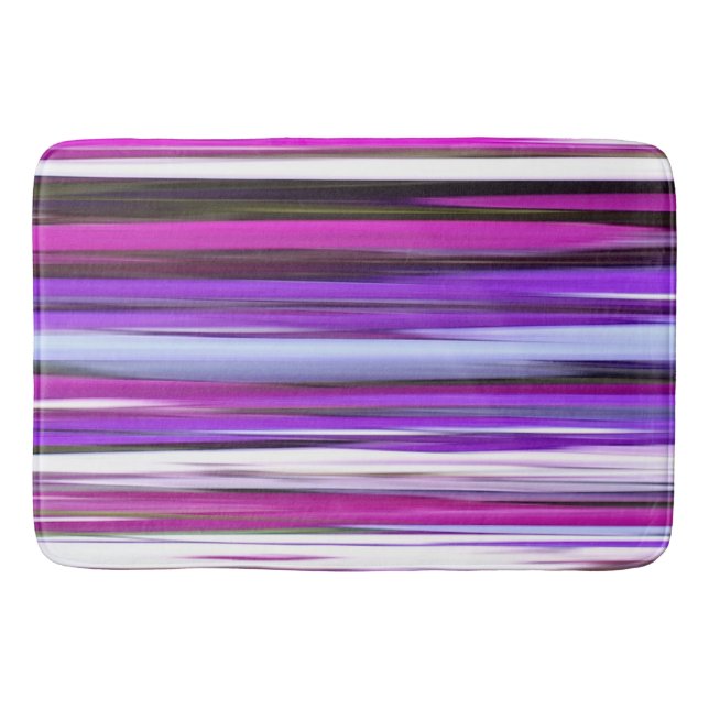 Abstract #2: Purple Blur Bath Mat (Front)