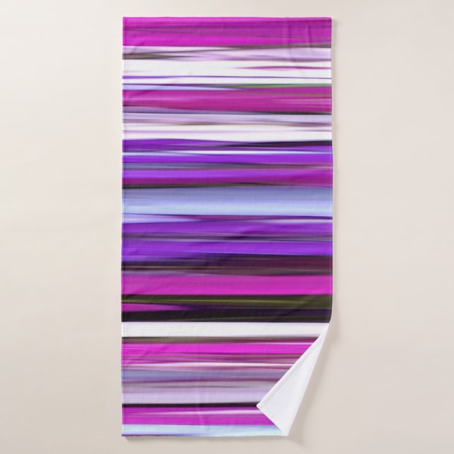 Abstract #2: Purple Blur Bath Towel (Bath Towel)