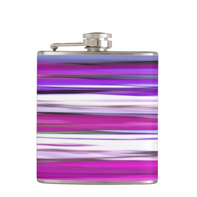 Abstract #2: Purple Blur Hip Flask (Front)