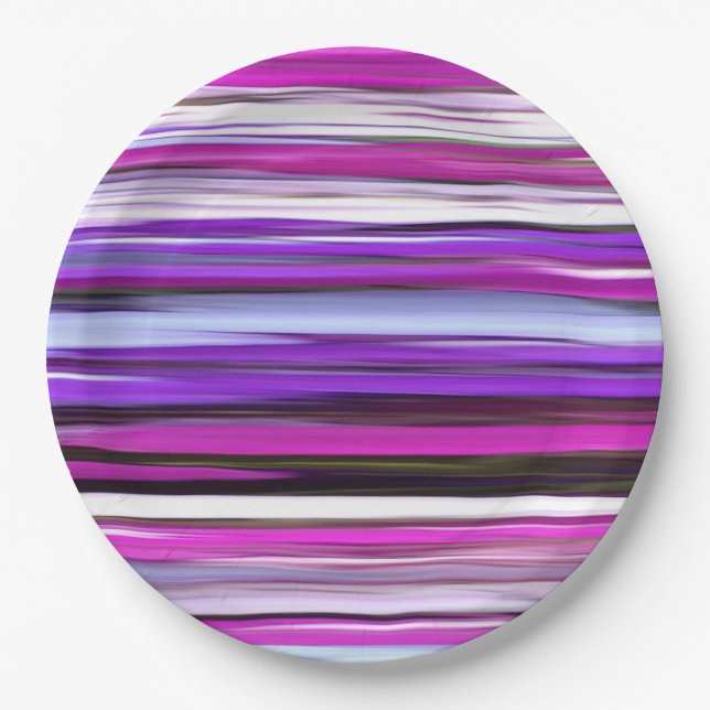 Abstract #2: Purple Blur Paper Plate (Front)