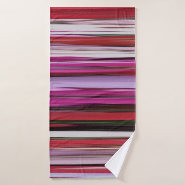 Abstract #2: Red blur Bath Towel (Bath Towel)