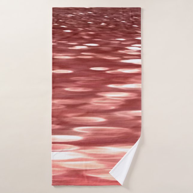Abstract #2: Red blur Bath Towel (Bath Towel)