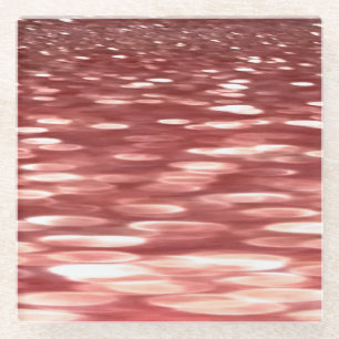 Abstract #2: Red blur Glass Coaster
