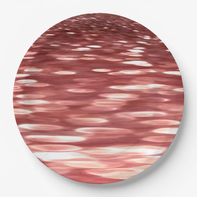 Abstract #2: Red blur Paper Plate (Front)