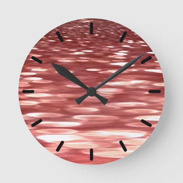 Abstract #2: Red blur Round Clock (Front)