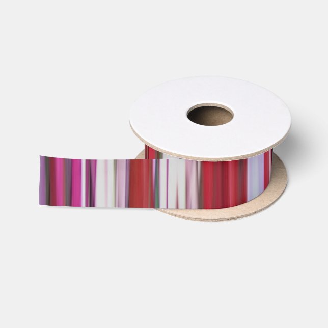 Abstract #2: Red blur Satin Ribbon (Spool)