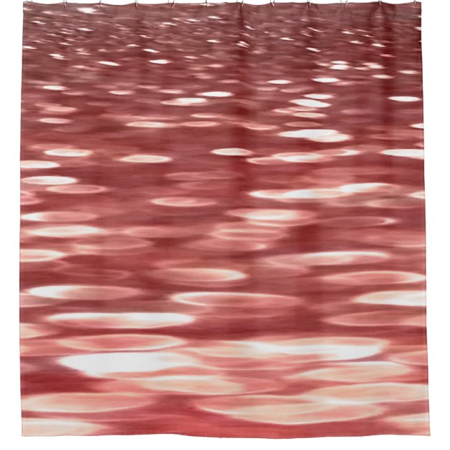Abstract #2: Red blur Shower Curtain (Front)