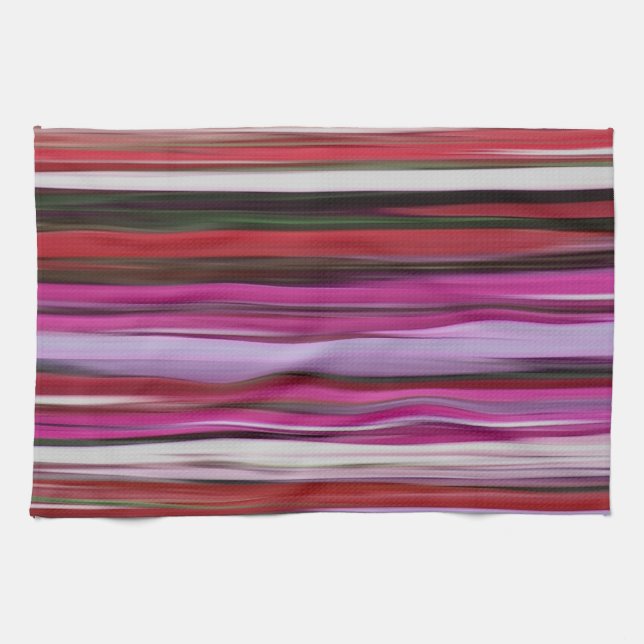 Abstract #2: Red blur Tea Towel (Horizontal)