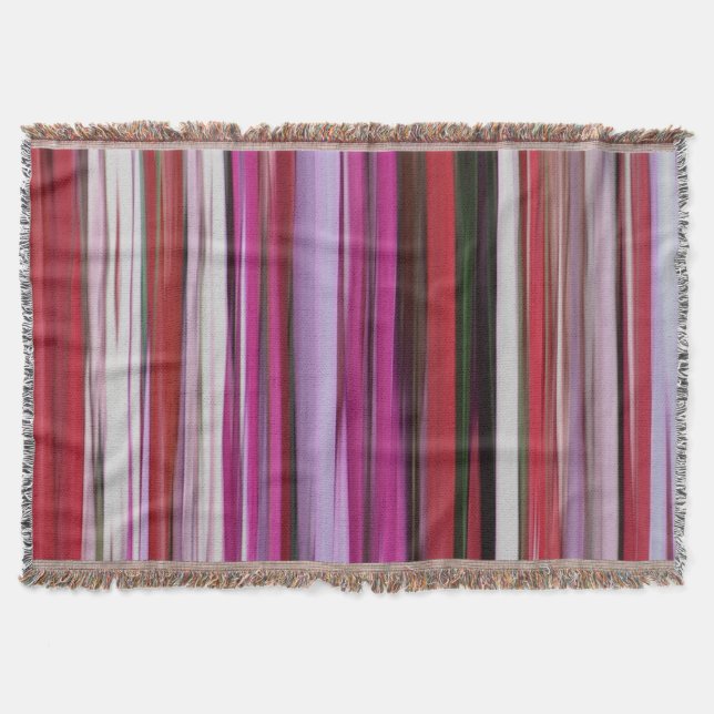 Abstract #2: Red blur Throw Blanket (Front)
