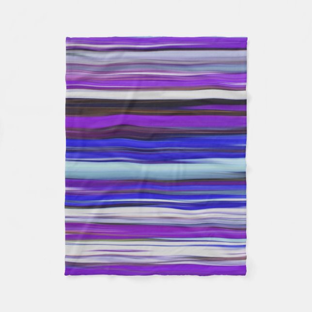 Abstract #2: Ultraviolet blur Fleece Blanket (Front)