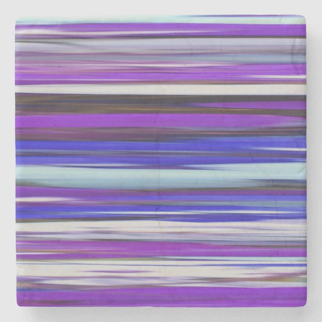 Abstract #2: Ultraviolet blur Stone Coaster (Front)